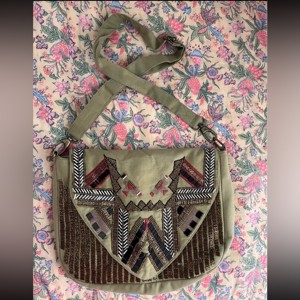 Noonday Beaded Crossbody Bag